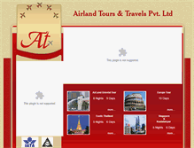 Tablet Screenshot of airlandtours.in